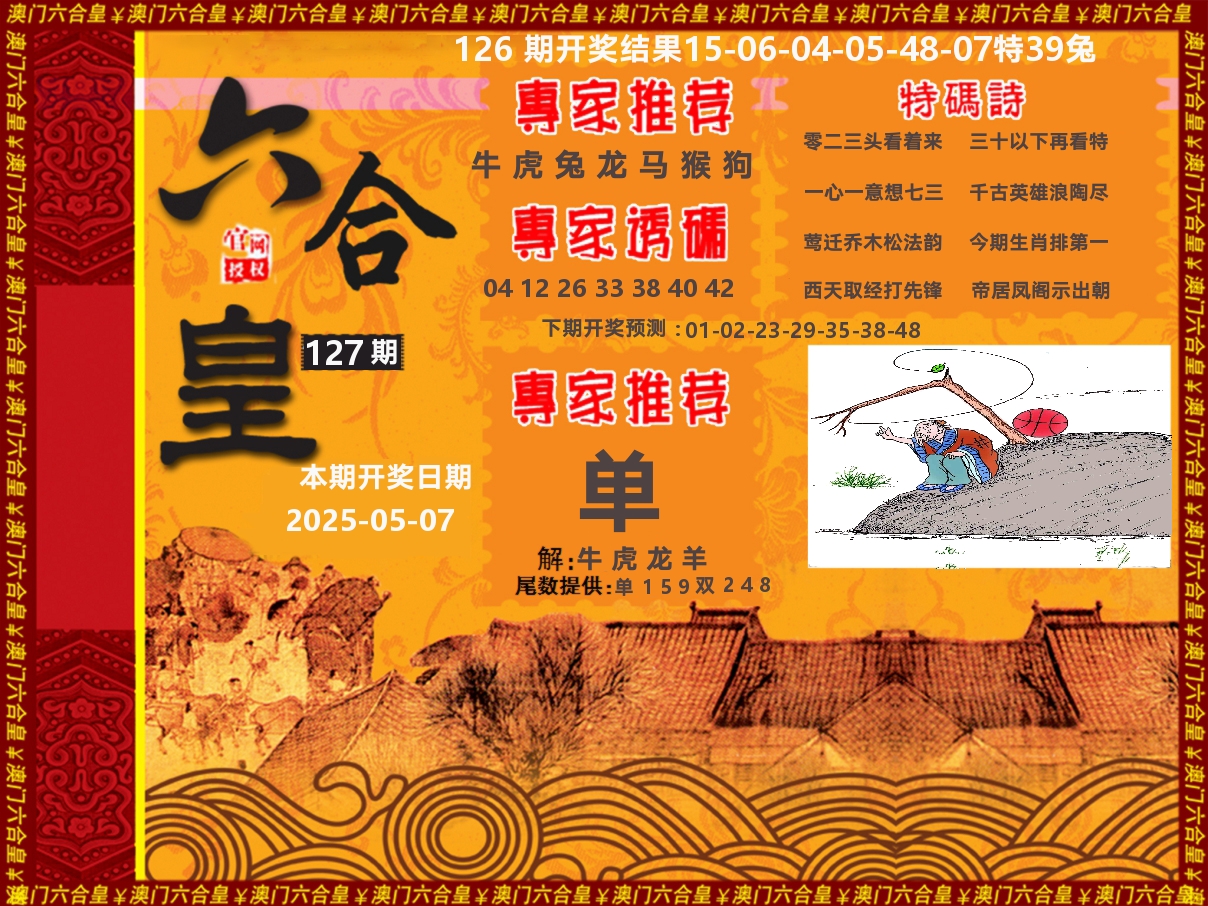 六合皇系列 第127期