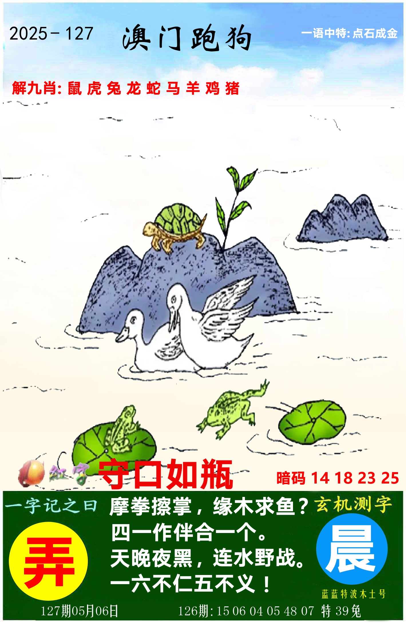 澳门跑狗图 第127期