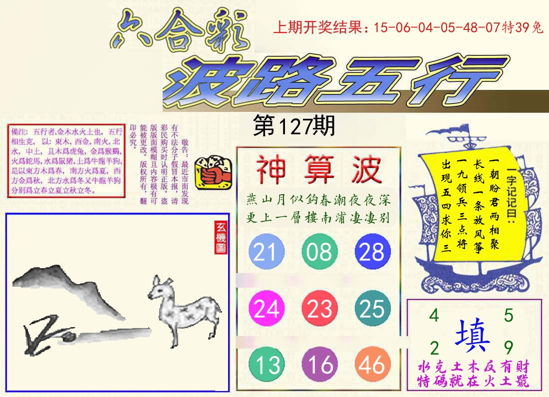 波路五行 第127期