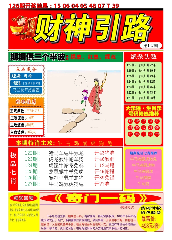 财神引路 第127期