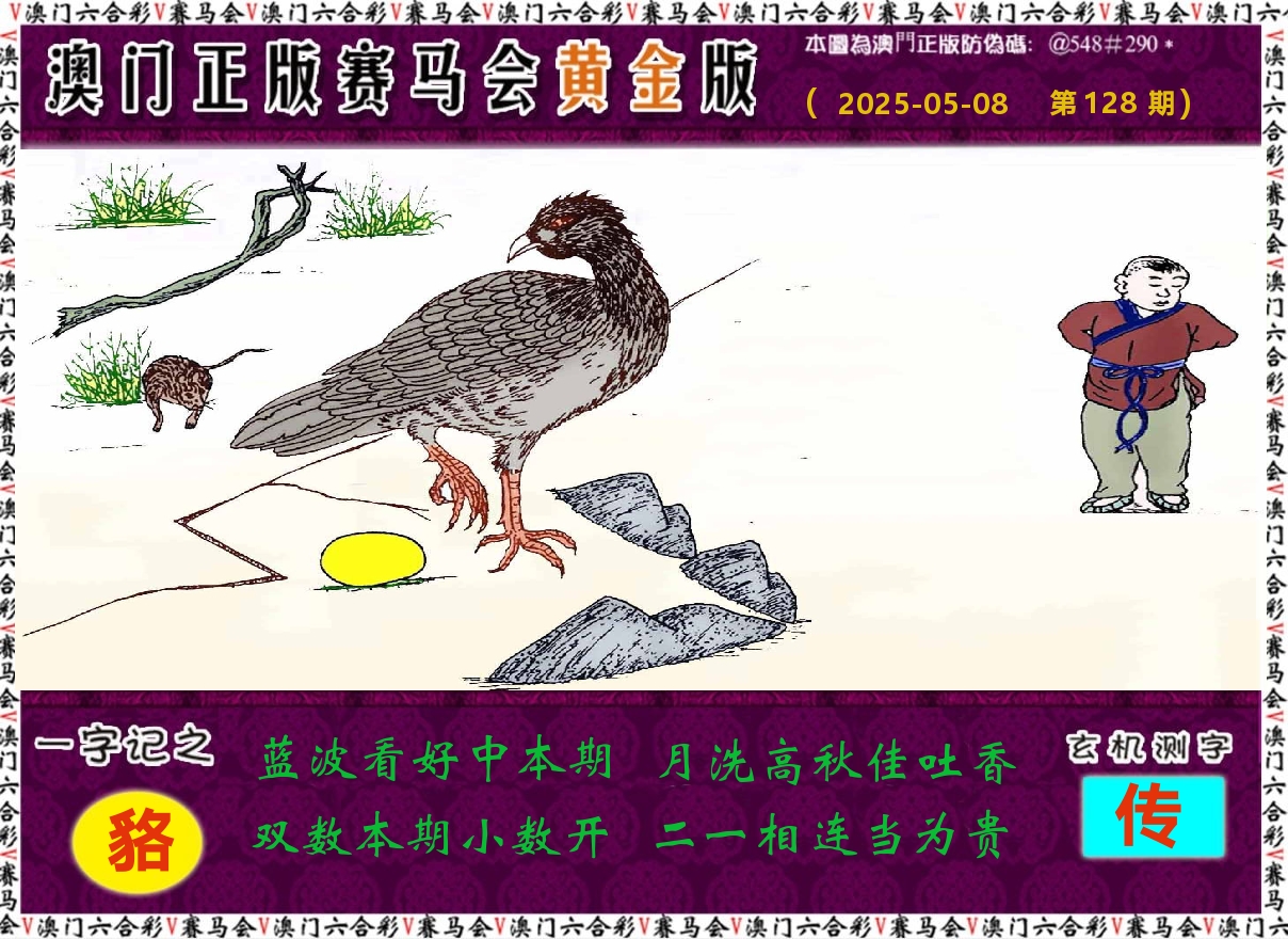 赛马会黄金版 第128期