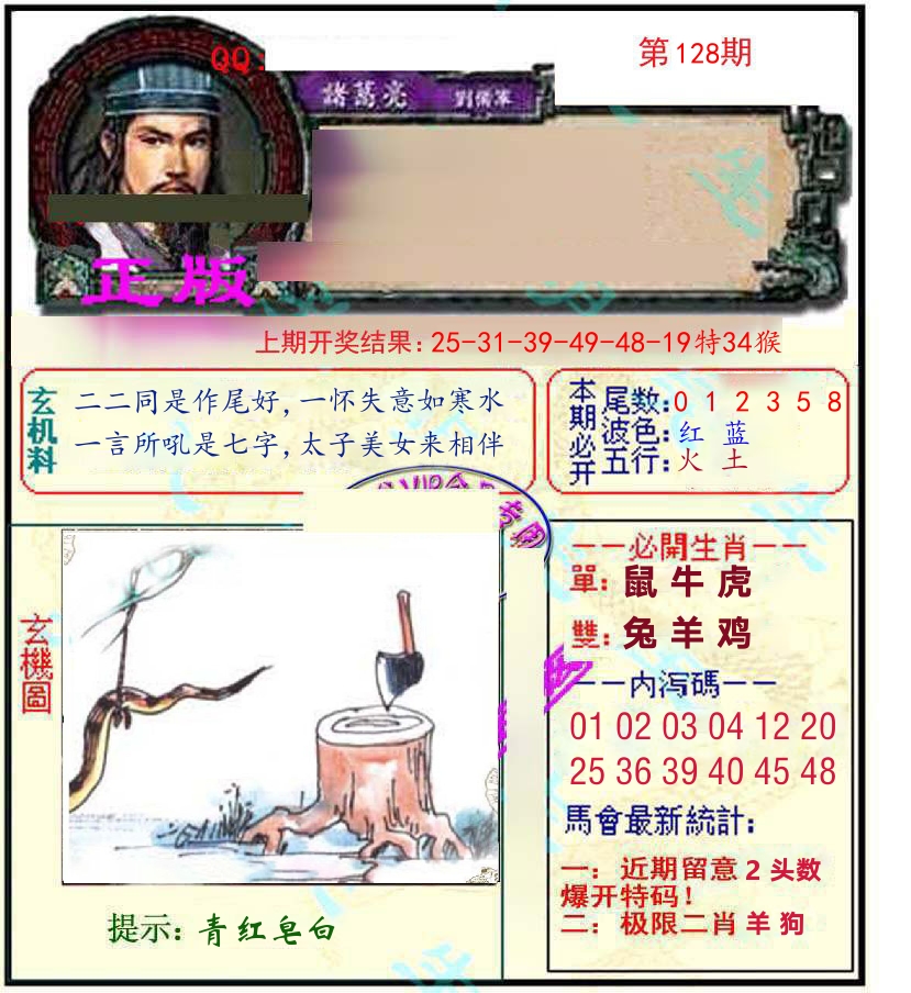 诸葛亮玄机 第128期