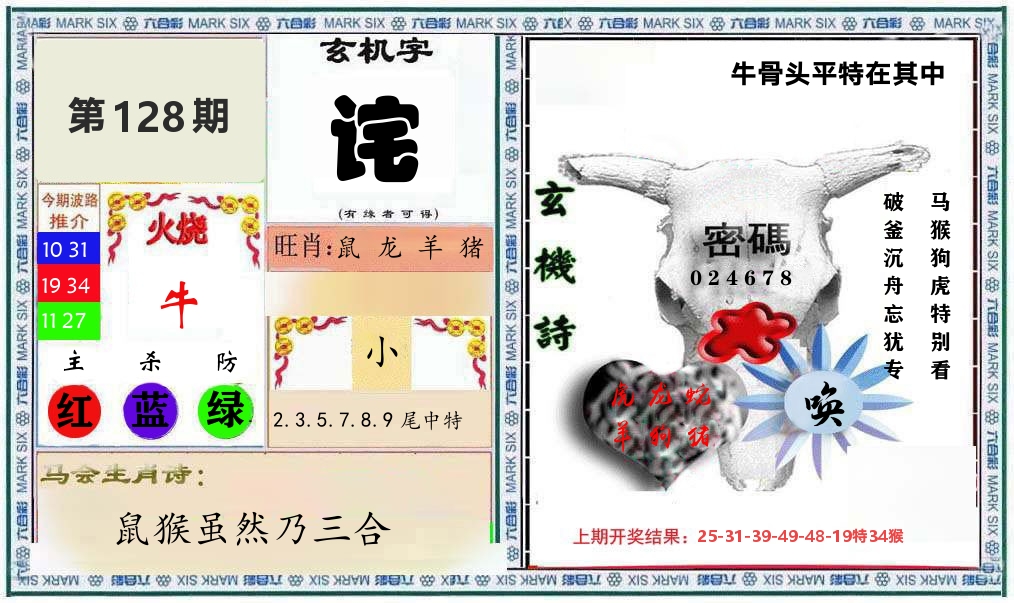 牛骨玄机 第128期