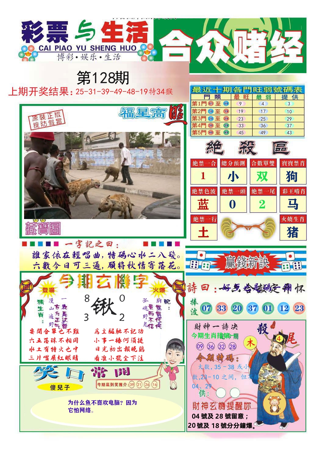 合众赌经 第128期