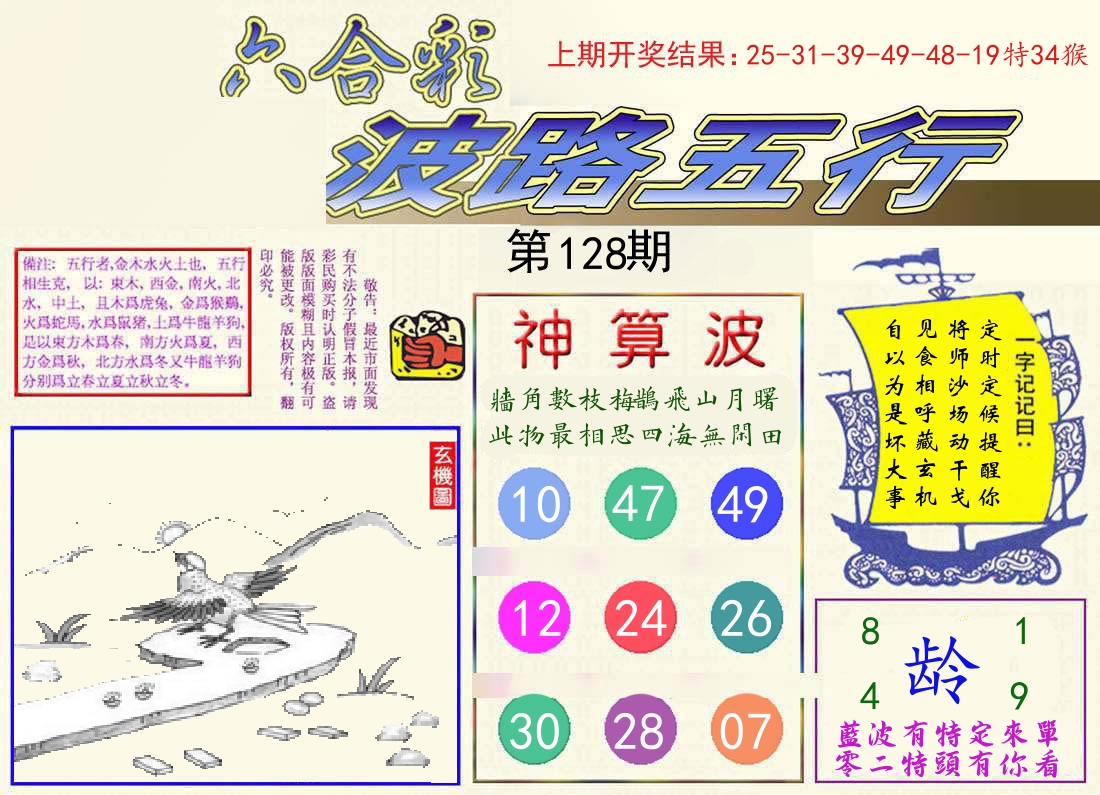 波路五行 第128期