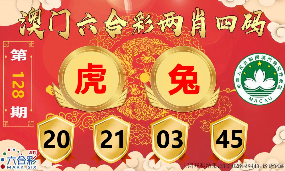 澳门两肖四码 第128期