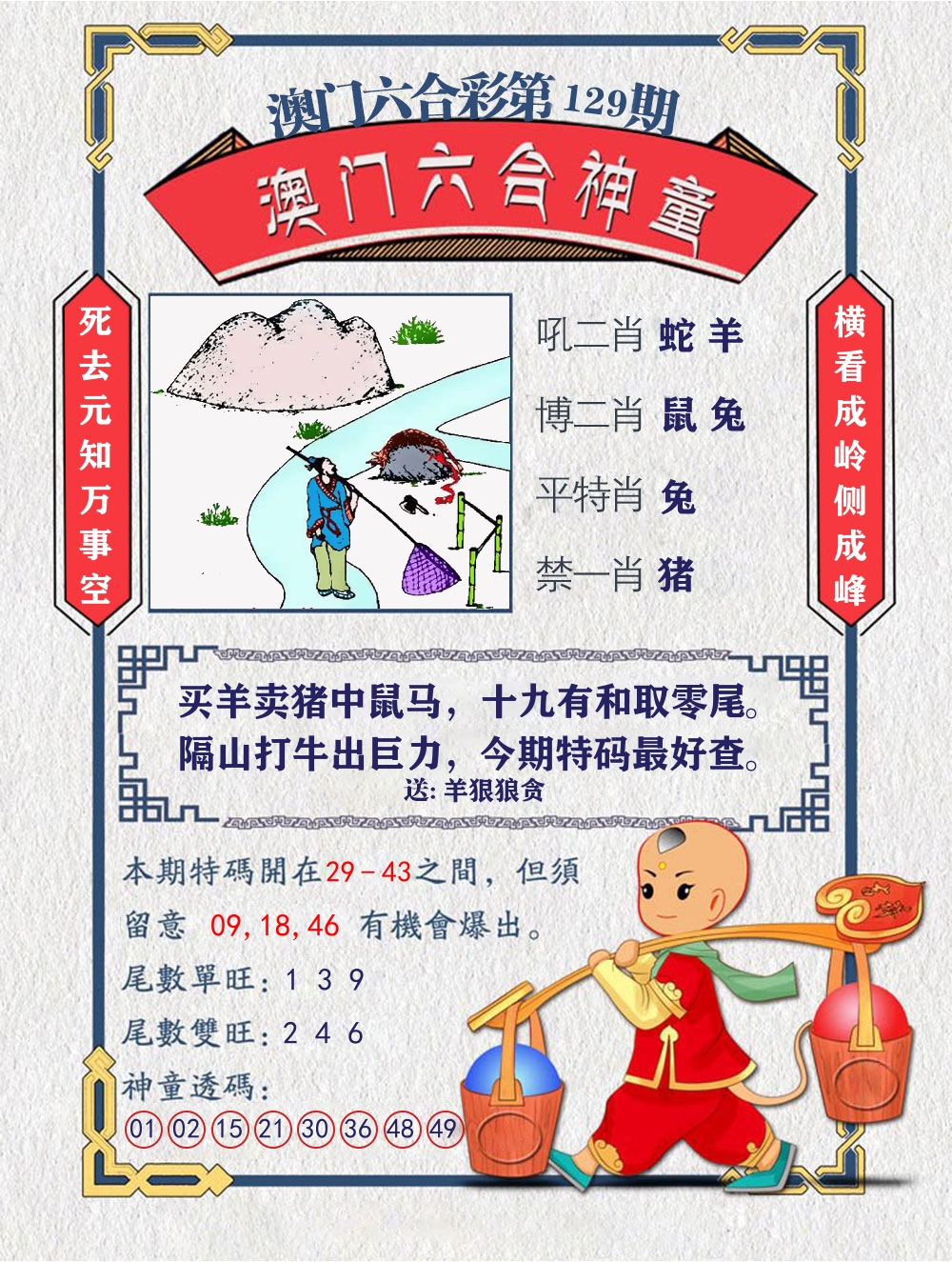六合神童 第129期
