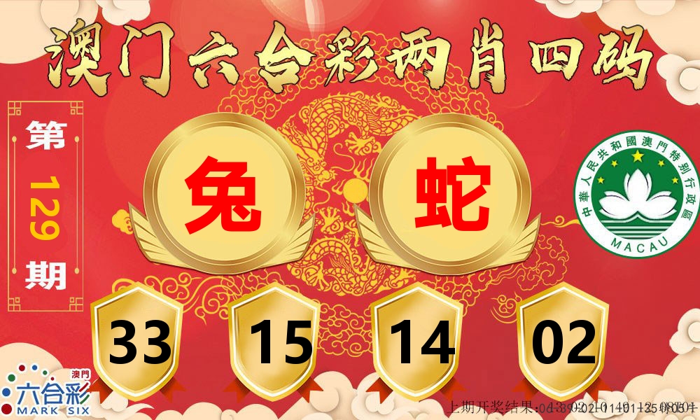 澳门两肖四码 第129期