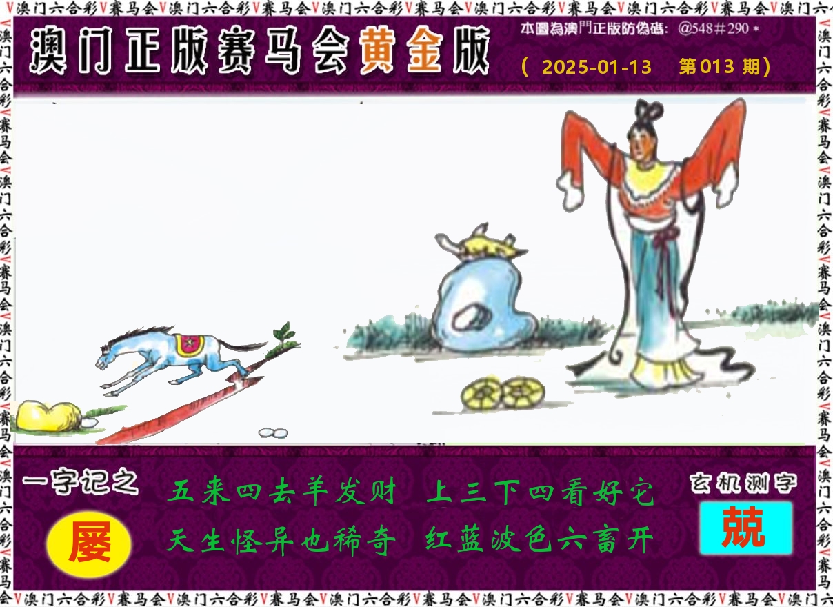 赛马会黄金版 第13期