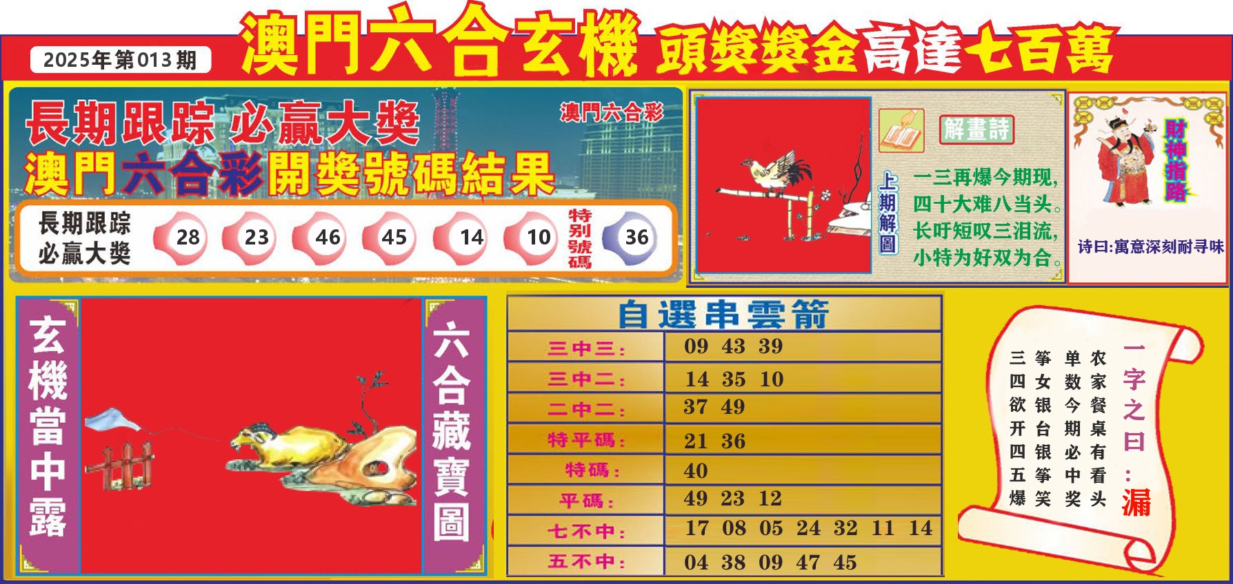 七星彩图C 第13期