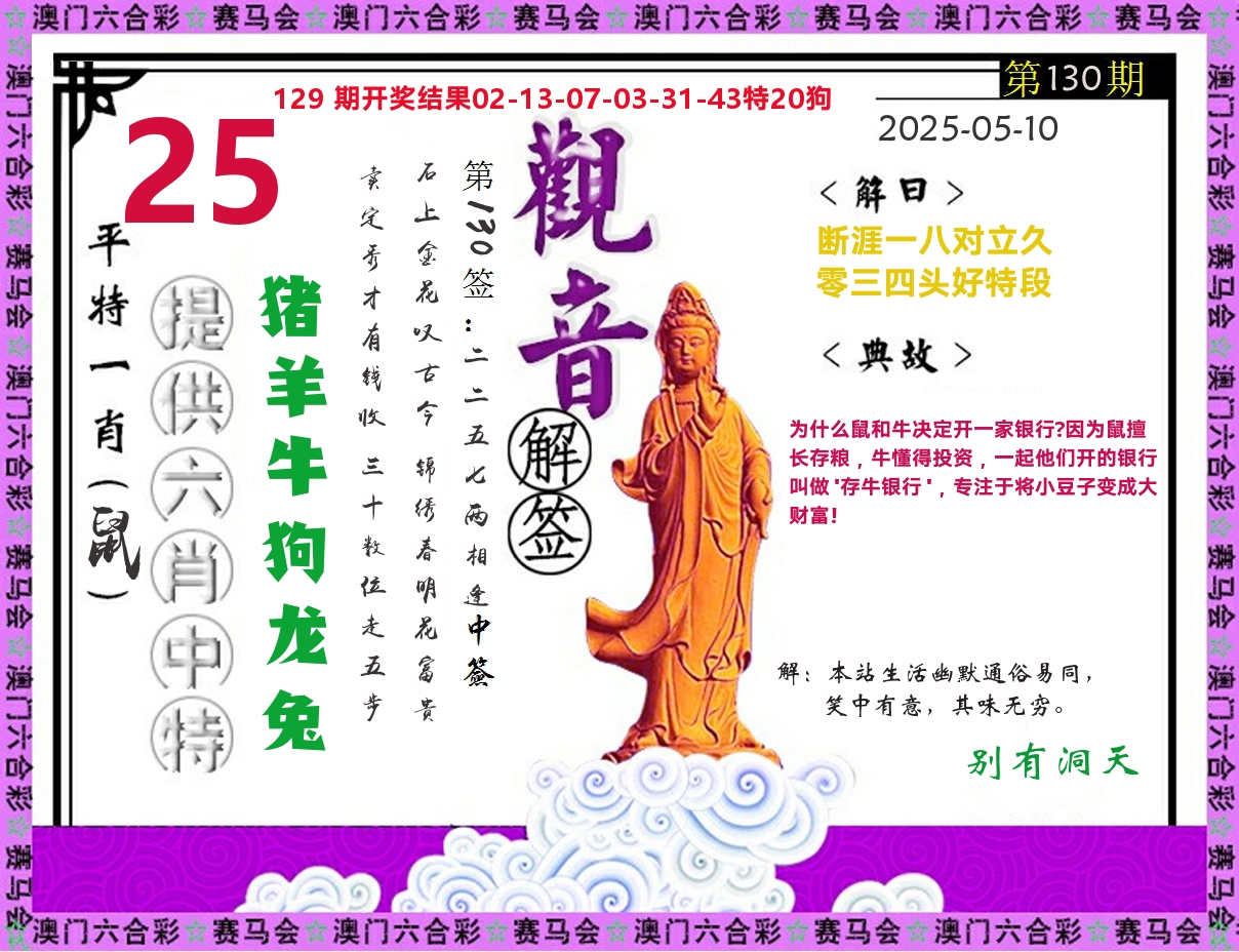 观音解签 第130期