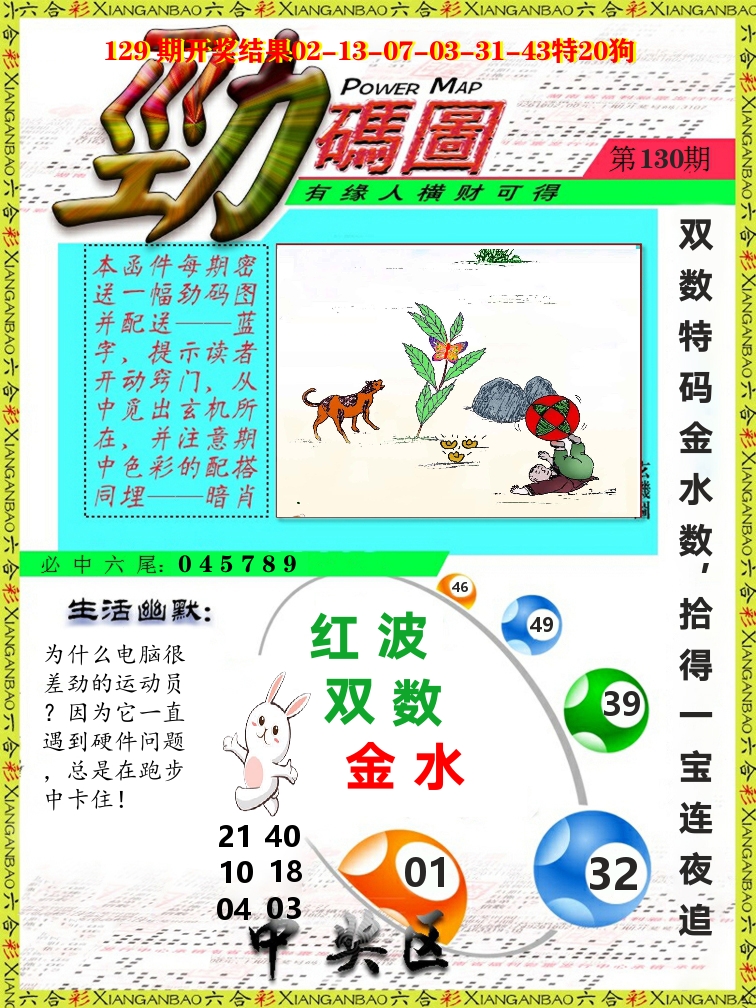 劲码图 第130期