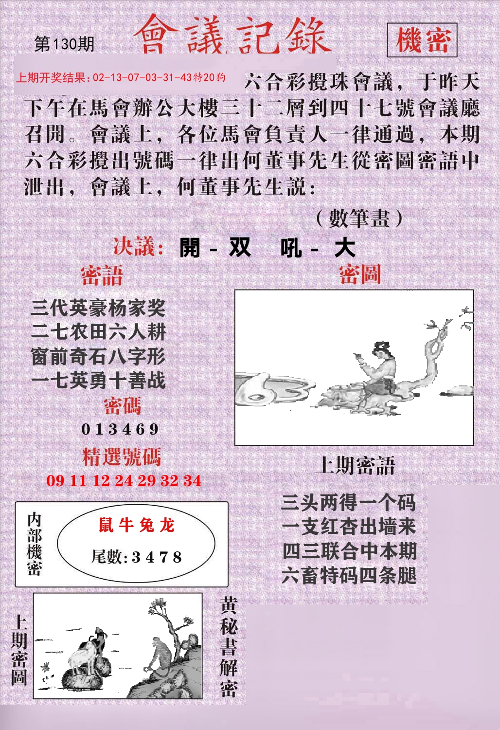 会议记录 第130期