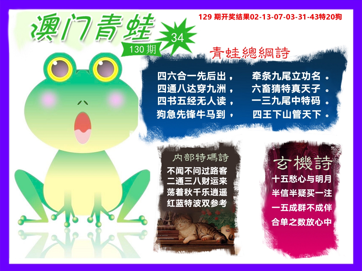 青蛙系列34 第130期