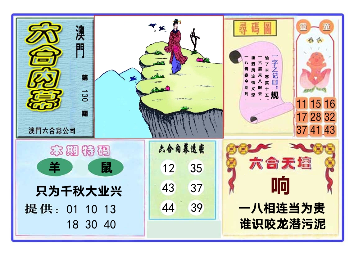 六合内幕 第130期