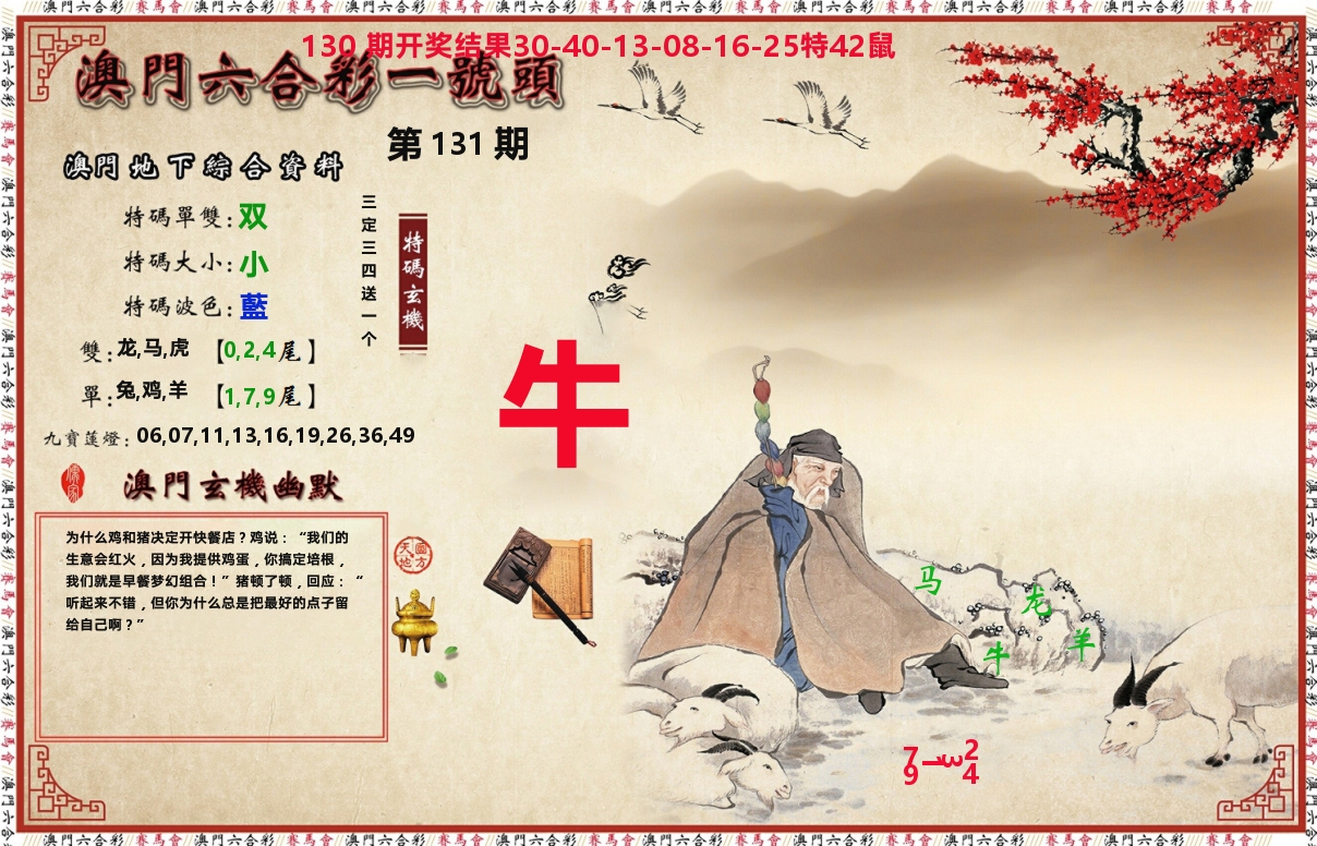 一号头 第131期
