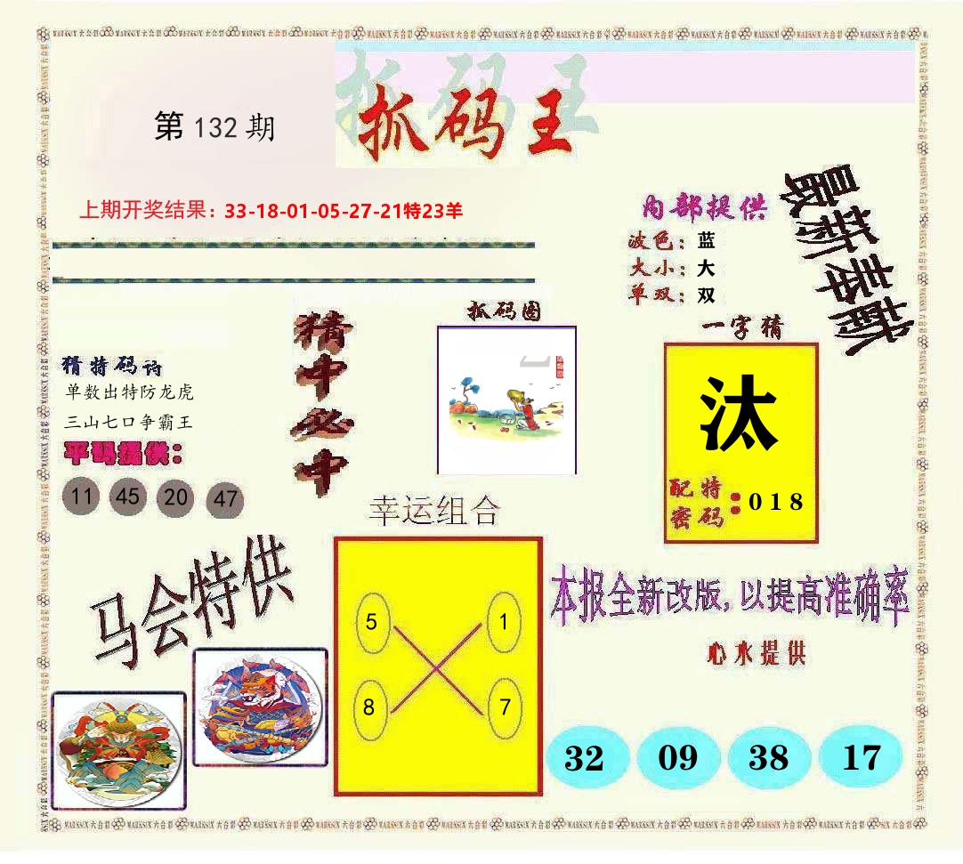 抓码王 第132期