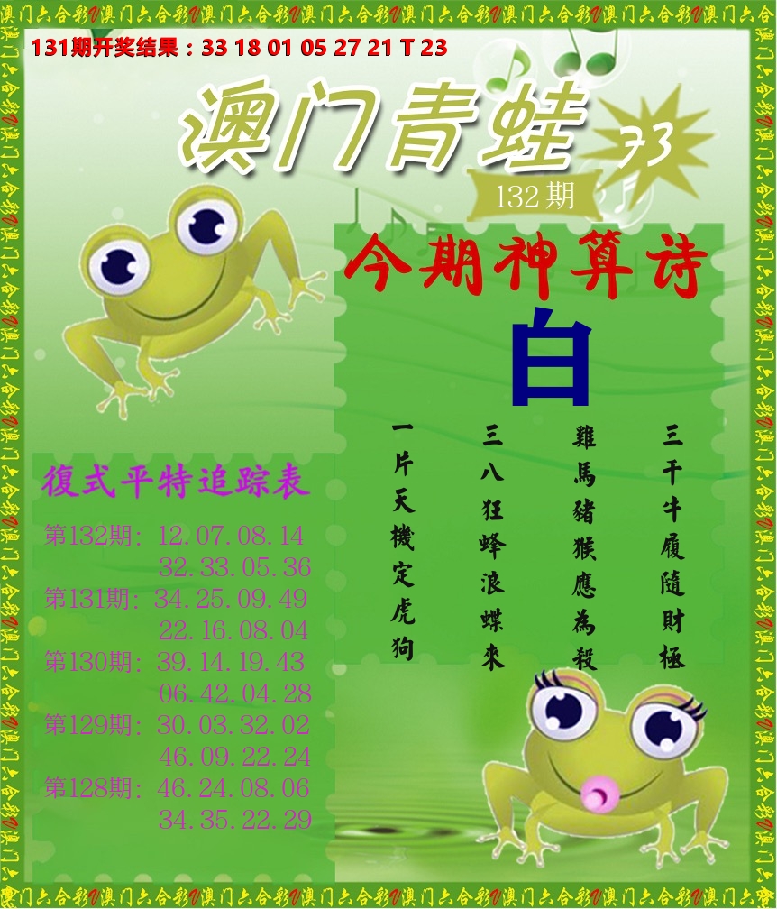 青蛙系列73 第132期