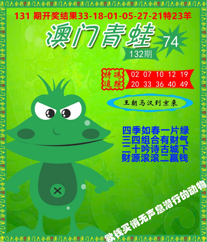 青蛙系列74 第132期
