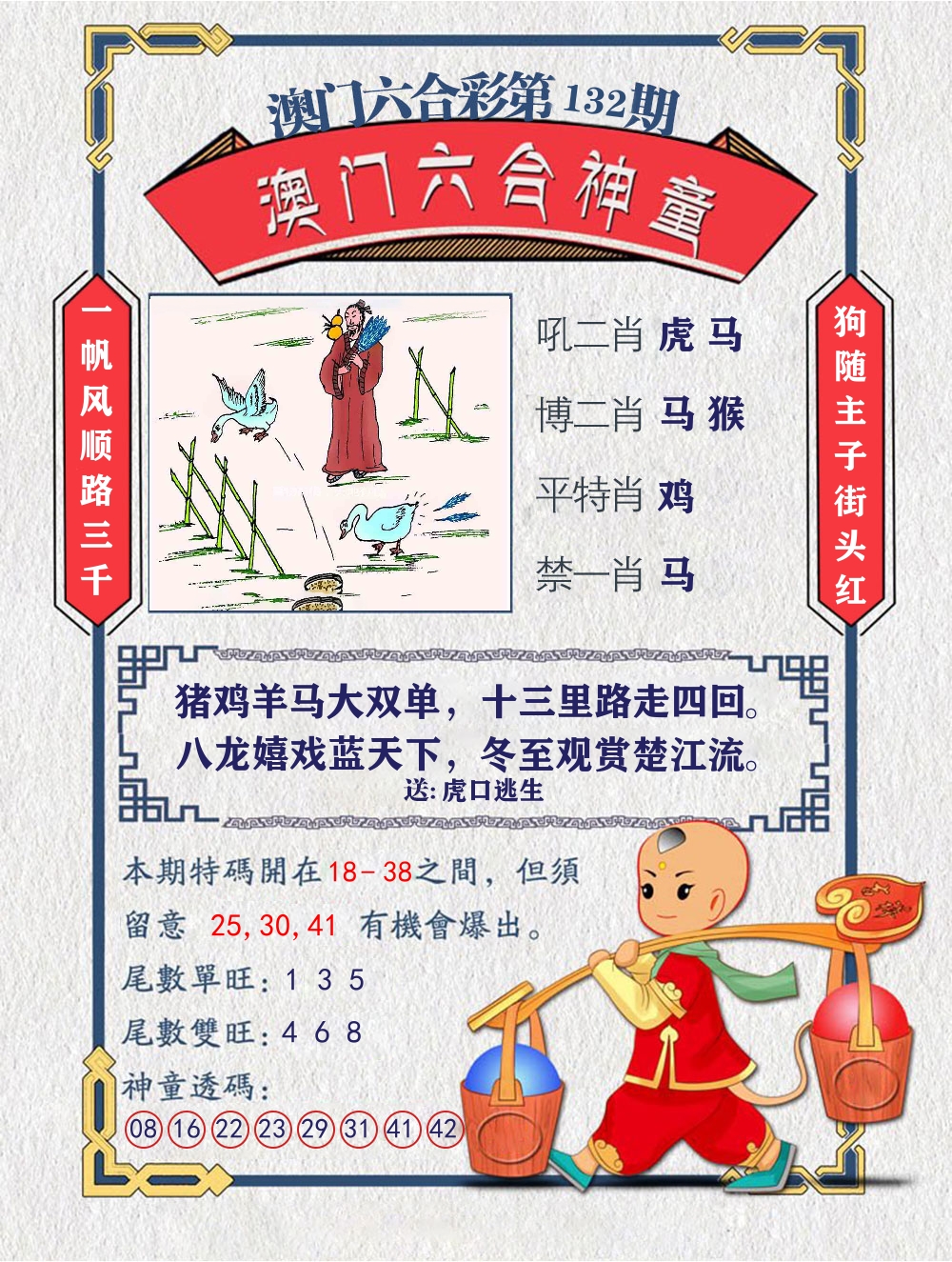 六合神童 第132期