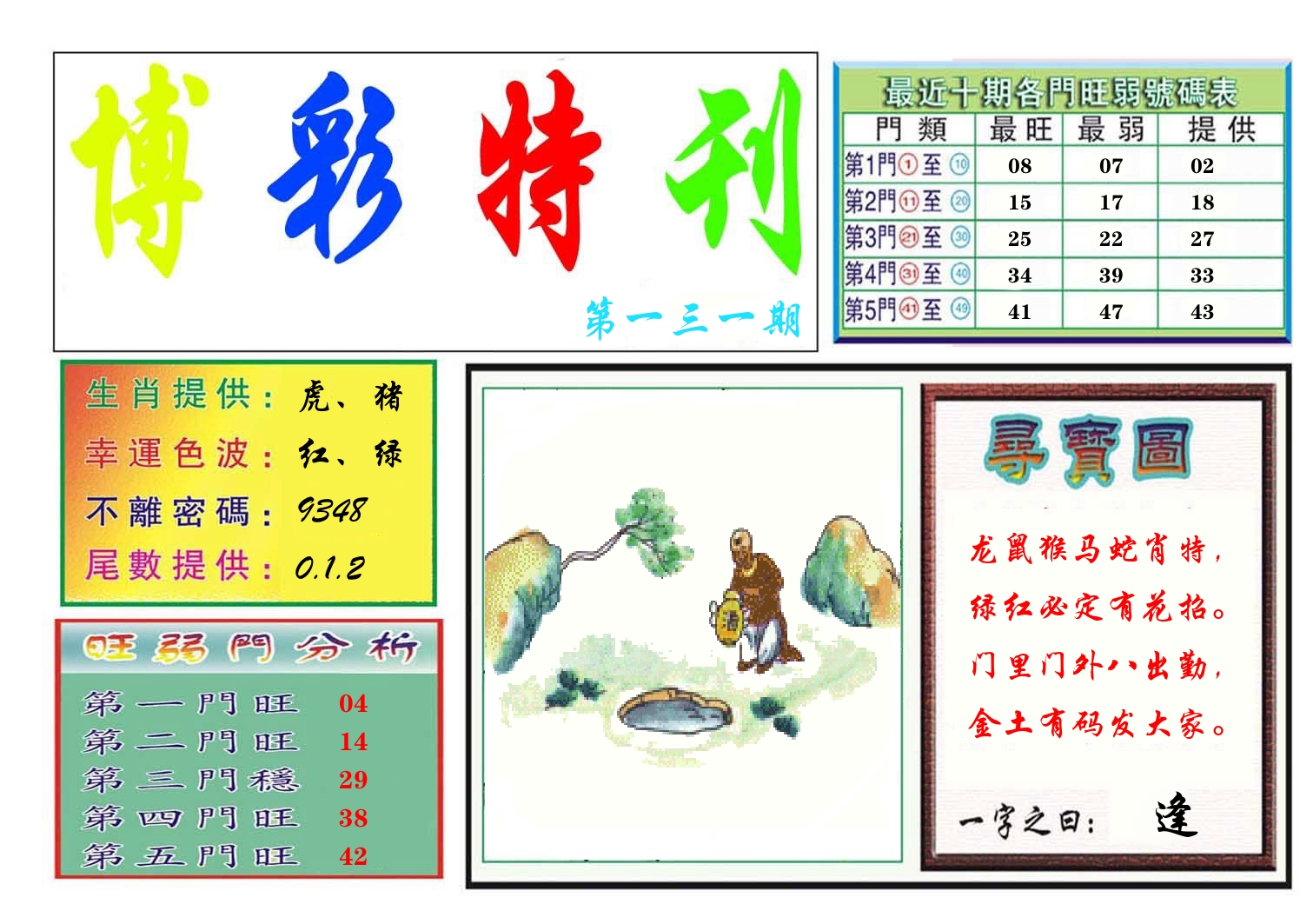 博彩特刊 第132期