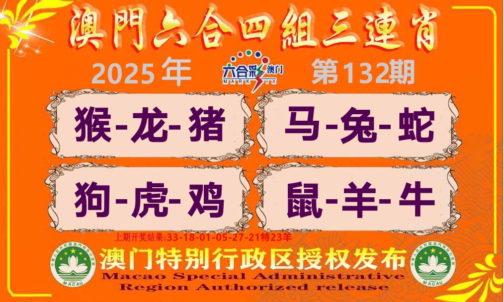 六合三连肖 第132期