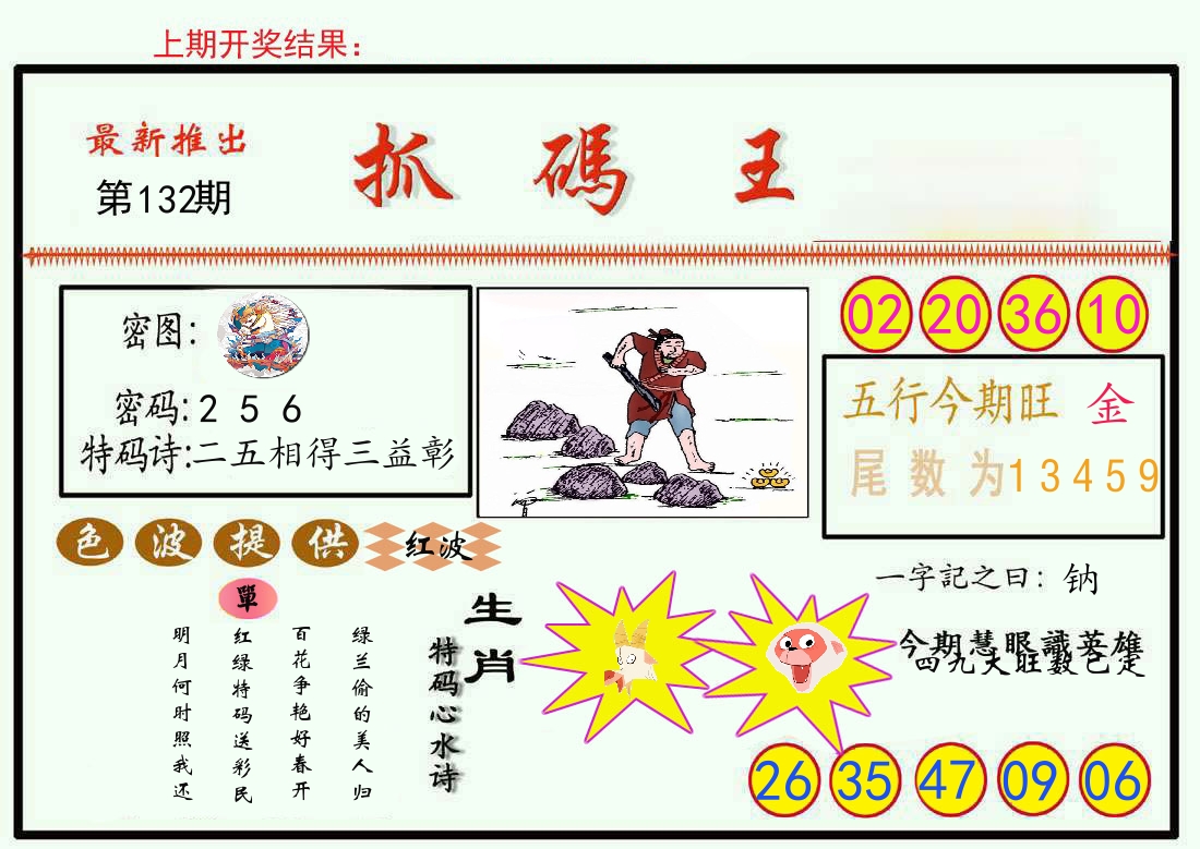 最新抓码王 第132期
