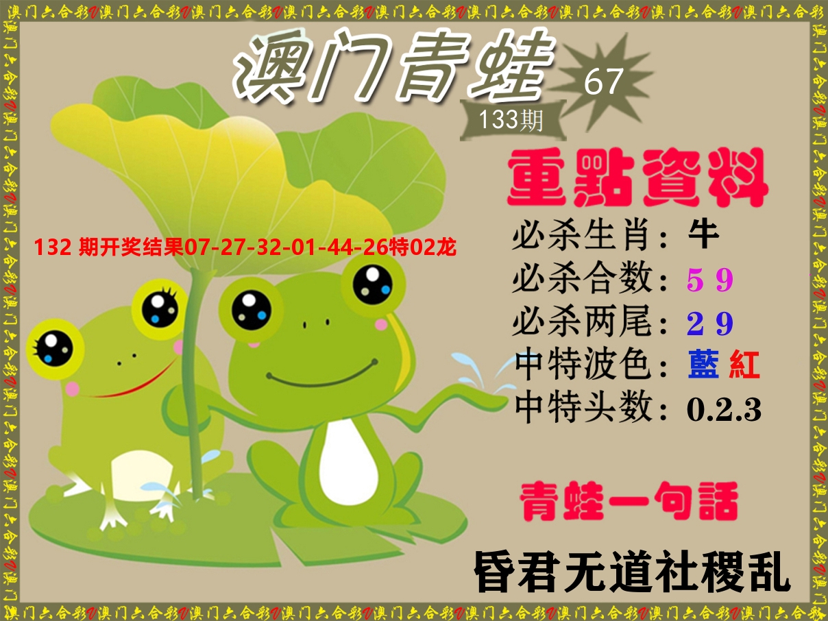 青蛙系列67 第133期