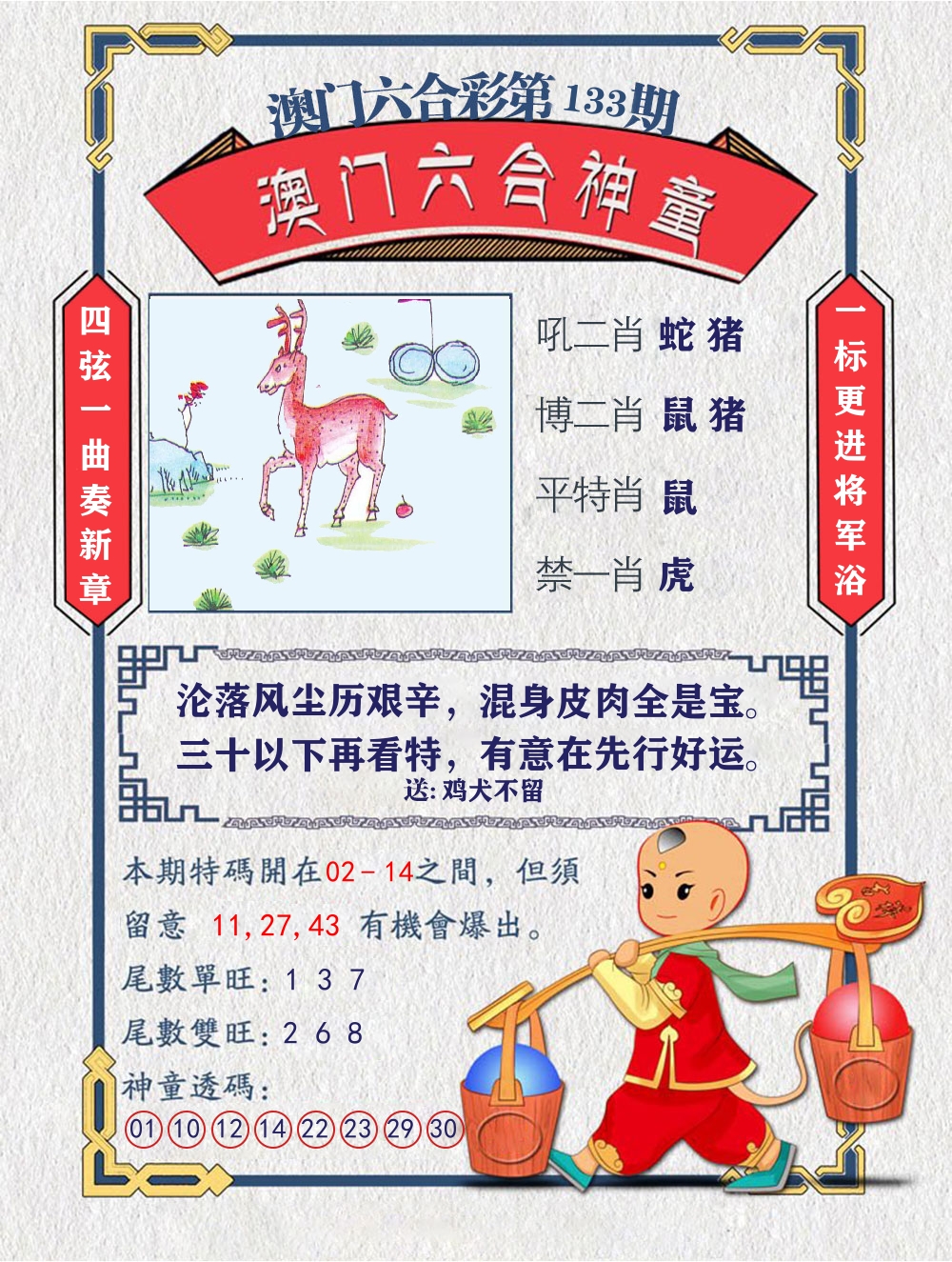 六合神童 第133期