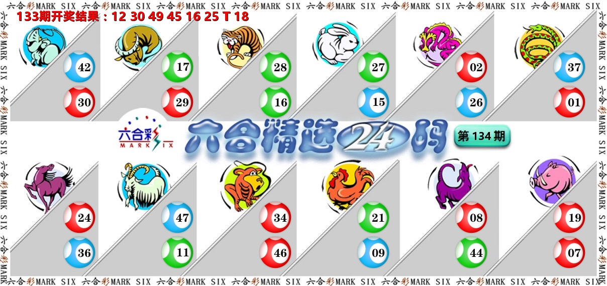 六合精选24码 第134期