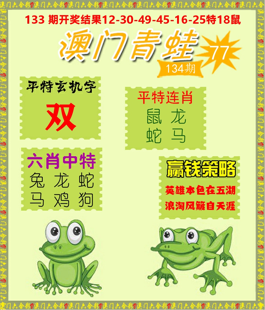 青蛙系列77 第134期