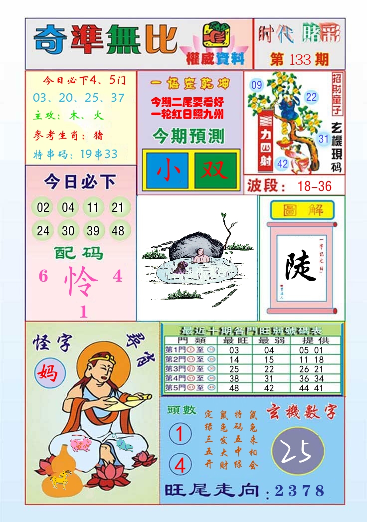 时代赌彩 第134期
