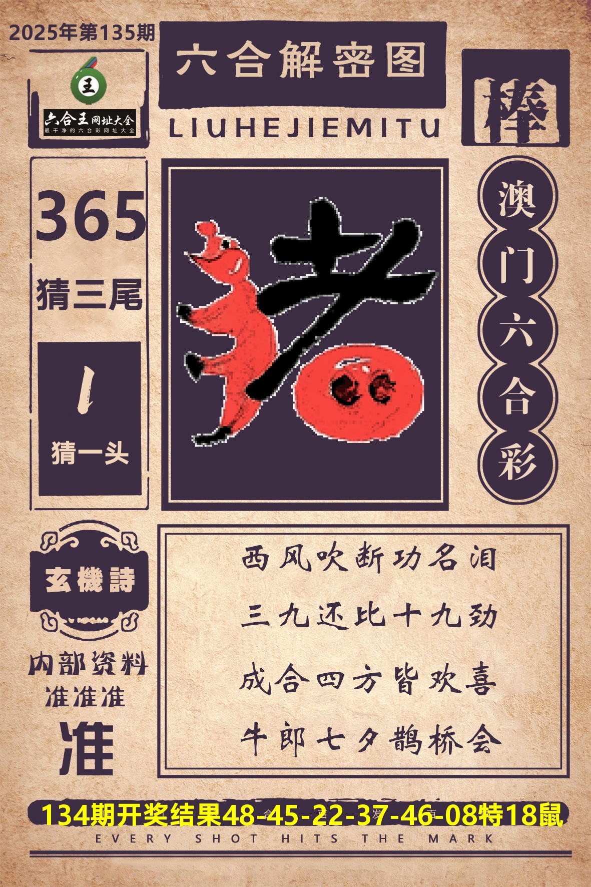 六合王六合解密 第135期
