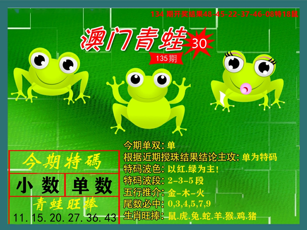 青蛙系列30 第135期