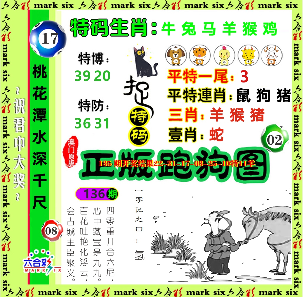正版跑狗图 第136期