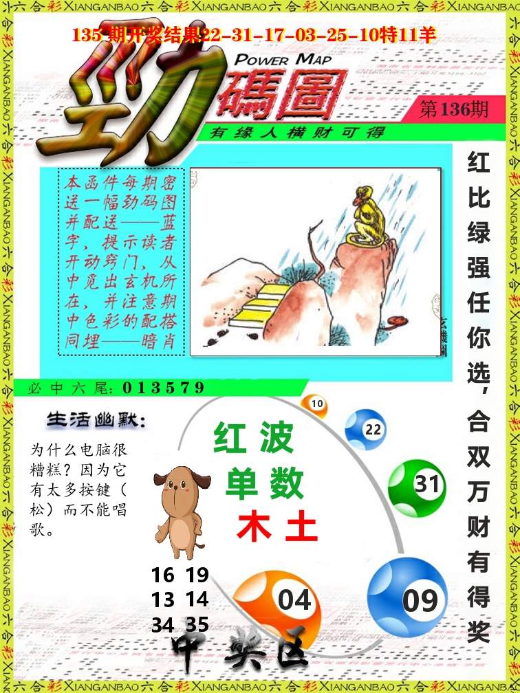 劲码图 第136期
