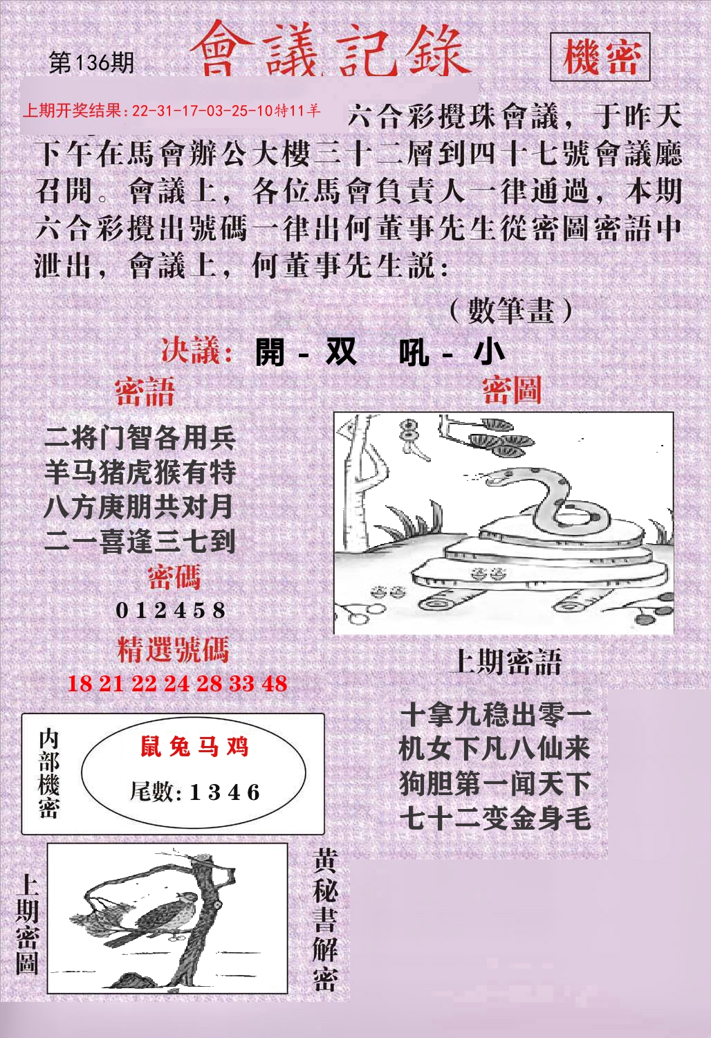 会议记录 第136期