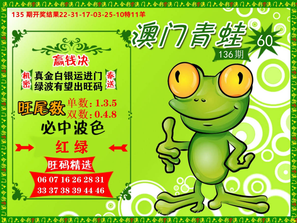 青蛙系列60 第136期