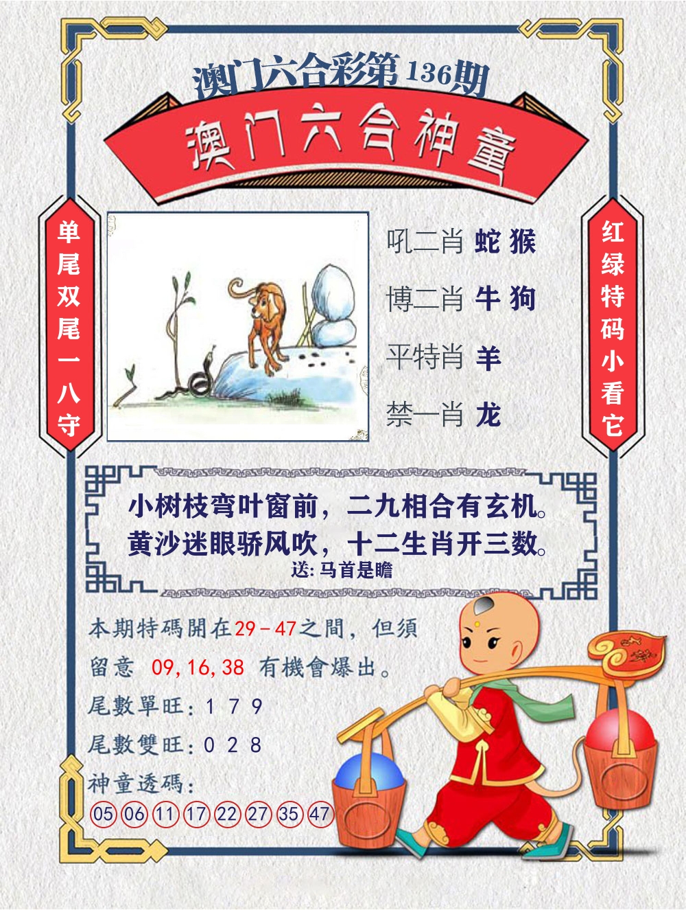 六合神童 第136期