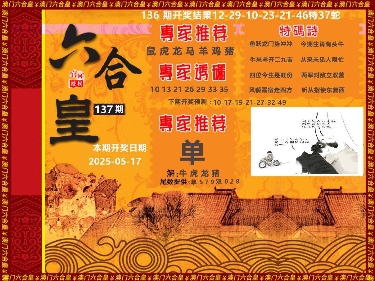 六合皇系列 第137期