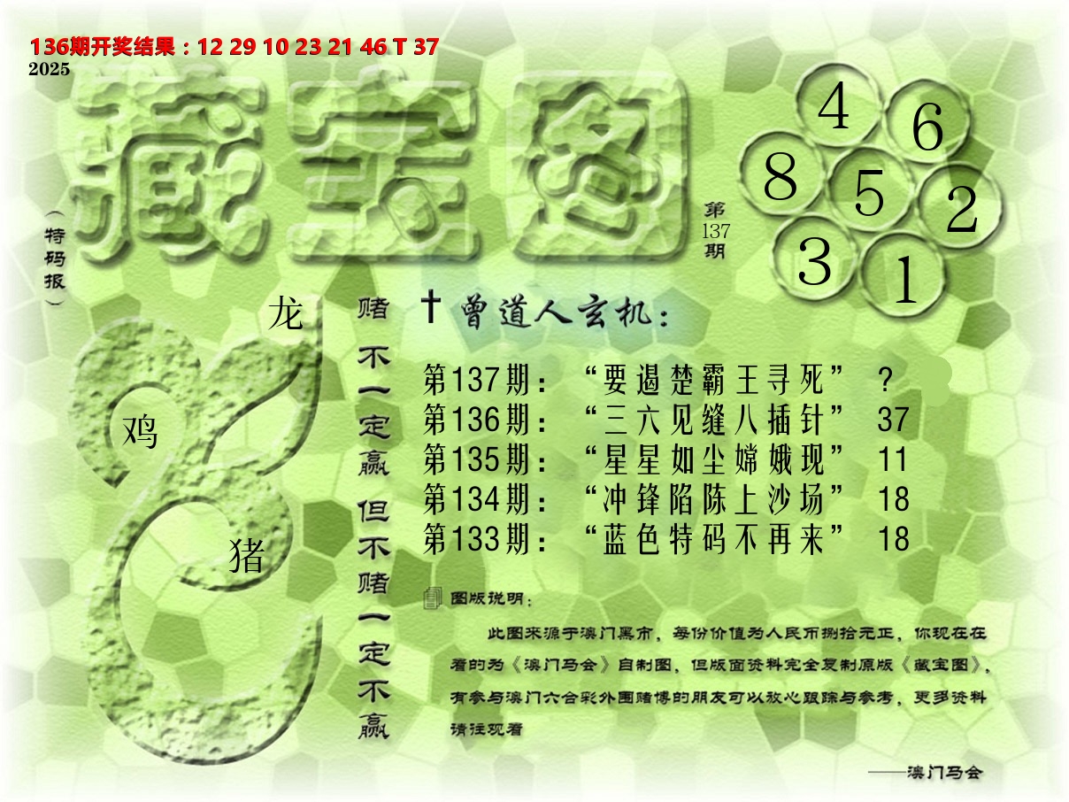 《藏宝图》 第137期