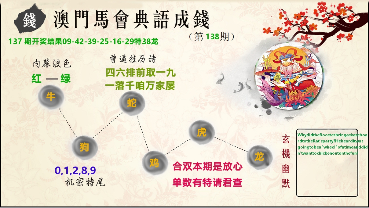 典语成钱 第138期
