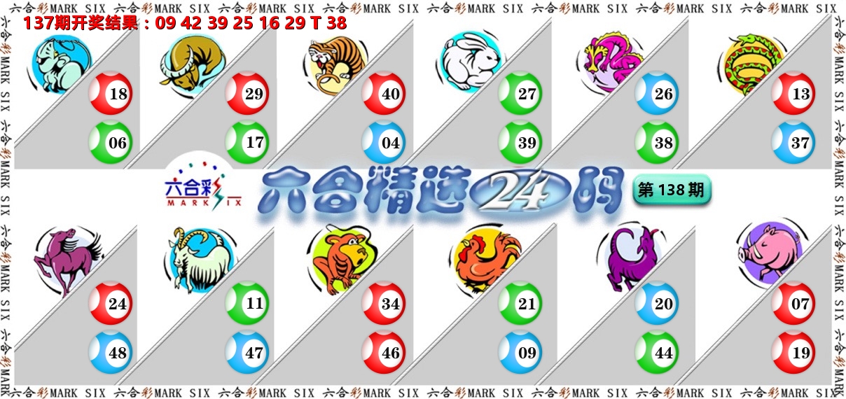 六合精选24码 第138期
