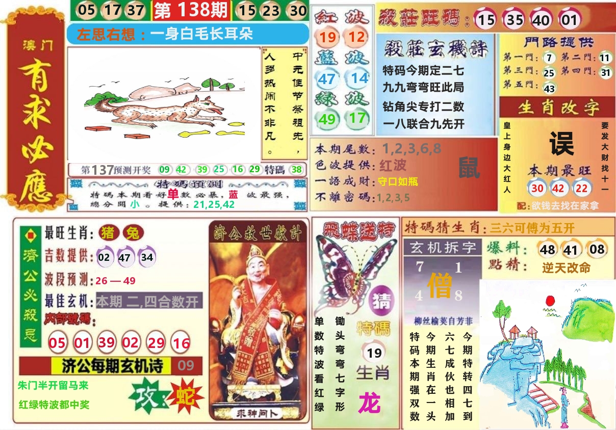 澳门有求必应 第138期