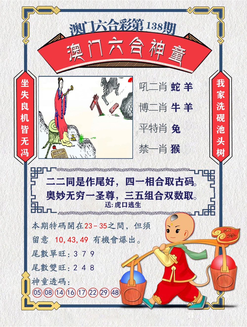 六合神童 第138期