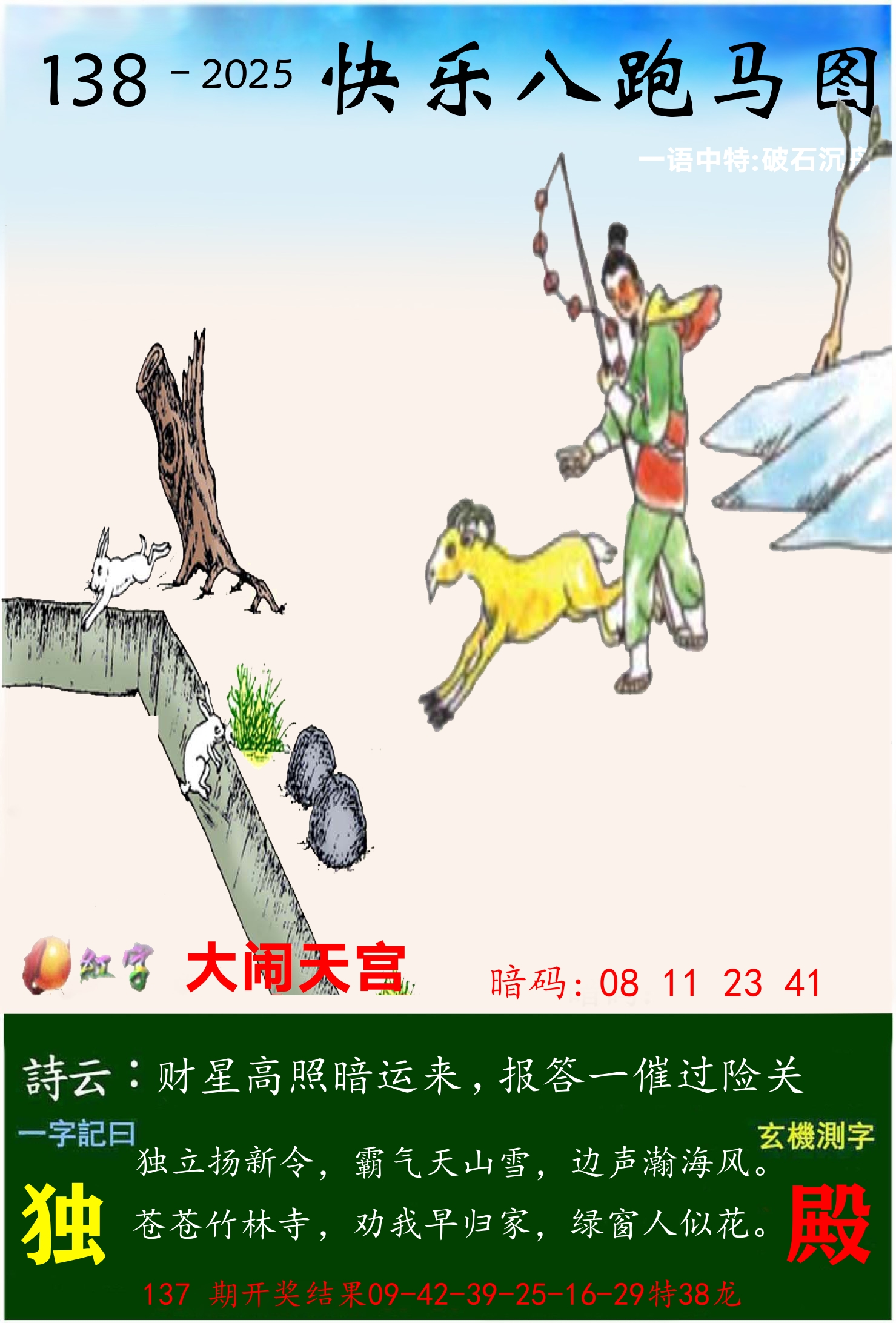 澳门跑马 第138期