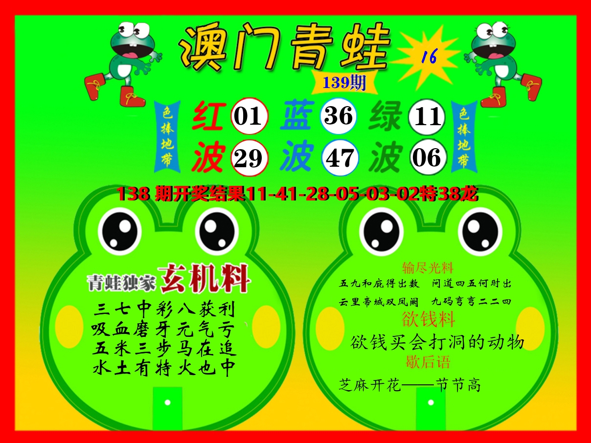 青蛙系列16 第139期