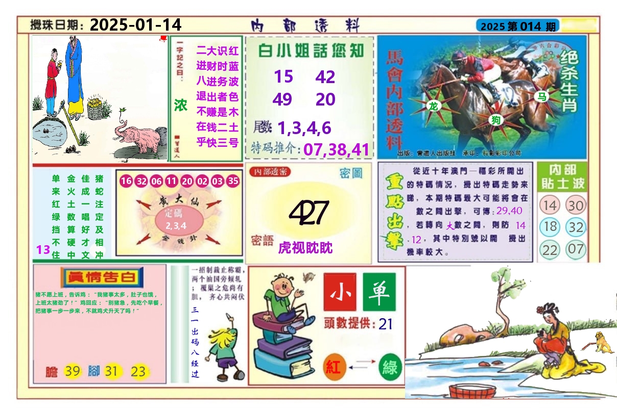 澳门内部透料A 第14期