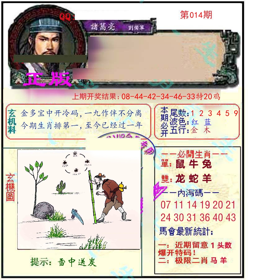 诸葛亮玄机 第14期