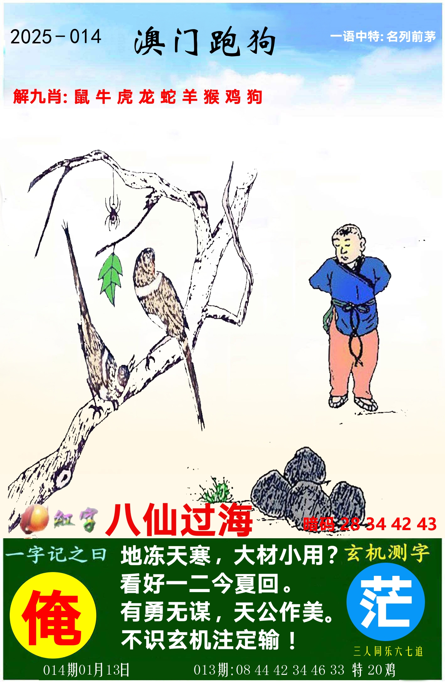 澳门跑狗图 第14期